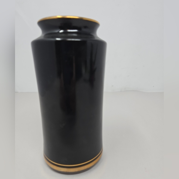 Vintage Chokin Collection Vase Engraved Bird Design With Flower Black Pottery - Picture 4 of 9